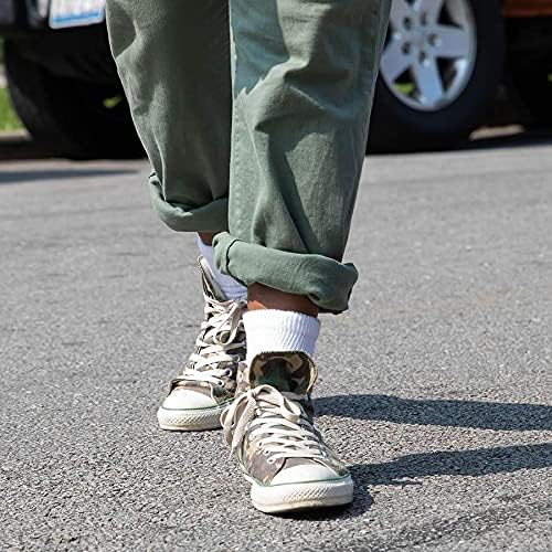 Extra Wide Comfort Fit Athletic Quarter Socks (Pack of 3) Fits Up to a 6E Width, Made in USA - Image 5