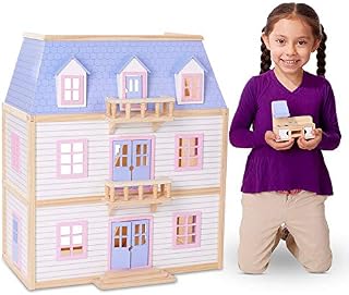 Melissa & Doug Wooden Multi-Level Dollhouse