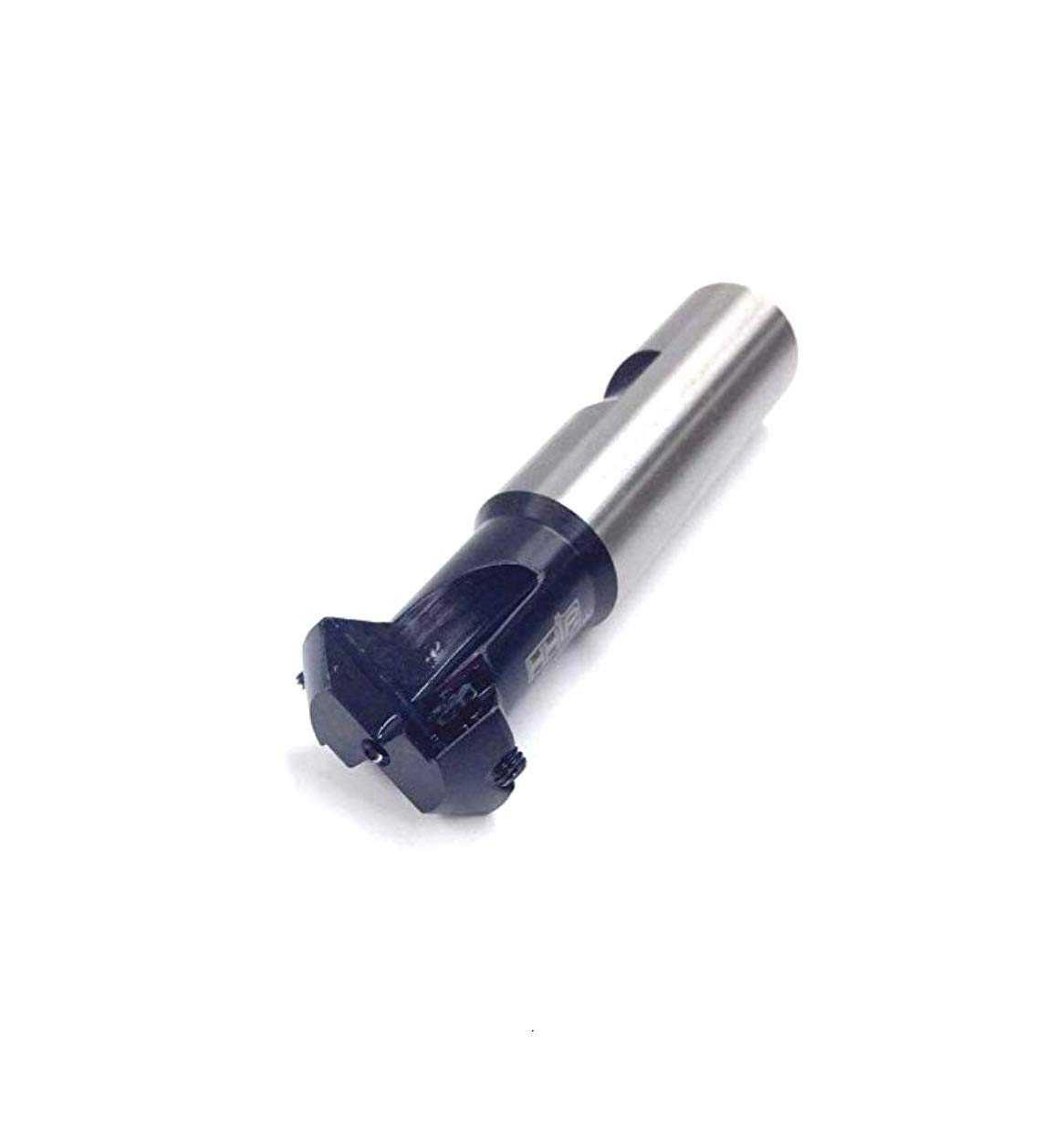 HHIP 2076-0013 45 Degree 3-Insert Indexable Chambering End Mill, 1-3/4" x 1-1/4" Shank