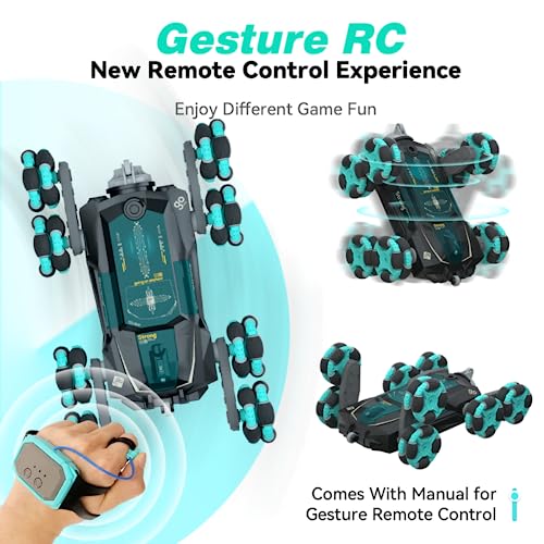 Coplus 8Wd Gesture Sensing Stunt Rc Cars, 2.4Ghz Rechargeable Racing Drift Hand Remote Control Clamber Car, Toy For Kids 8 9 10 11 12 Year Old Xmas Birthday Gifts Ideas For Boys & Girl (Black) #TOP4