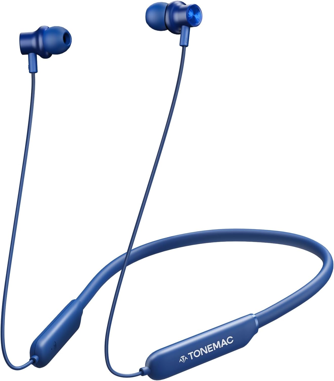 TONEMAC Bluetooth Headphones - Upgraded N8 Wireless Earbuds with Magnetic Neckband | 40Hrs Playtime, IPX6 Sweatproof, Deep Bass Headset for Phone Calls, Music, and Sports