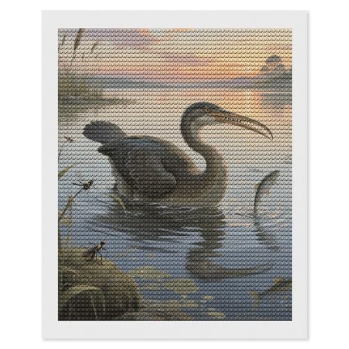Kit peinture diamant 5D maccbn Hesperornis idée cadeau créatif pour débutant adulte