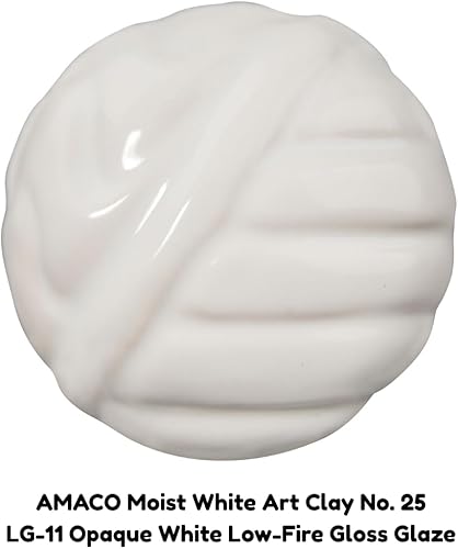 Miniatura 5 de Amaco 45015Y arcilla de modelado húmeda para cerámica, fuego bajo, multiuso, #25 color blanco