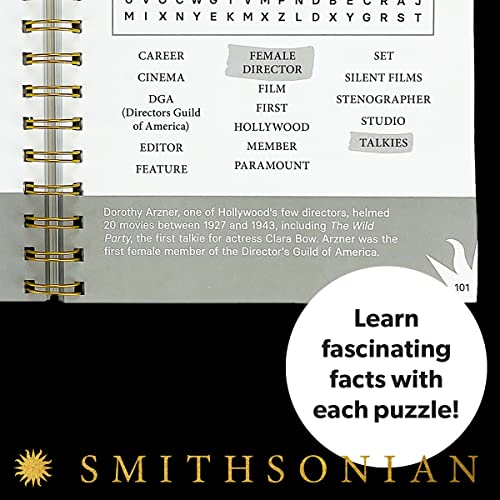 Smithsonian Word Search Inspiring Women Who Shaped American History - Spiral-Bound Puzzle Multi-Level Word Search Book For Adults Including More Than 200 Puzzles (Brain Busters) #TOP5