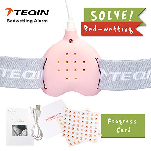 3in1 Bed Child Rechargeable Bedwetting Alarm Enuresis Urine Detection Loud Sound and Strong