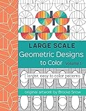 Large Scale Geometric Designs to Color: Larger, Easy to Color Patterns