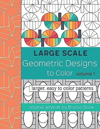 Large Scale Geometric Designs to Color: Larger, Easy to Color Patterns