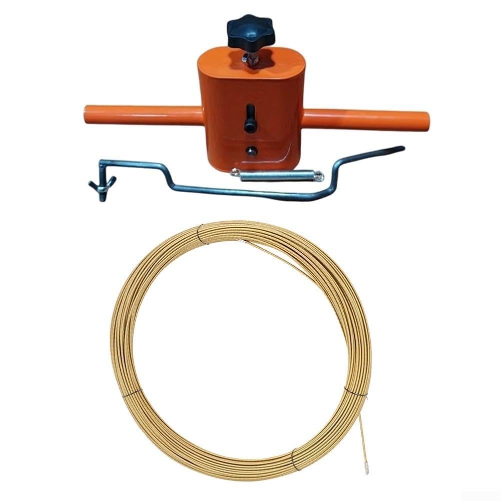 Extractor de alambre de aluminio de alta resistencia y cable de 15 pies para conductos técnicos