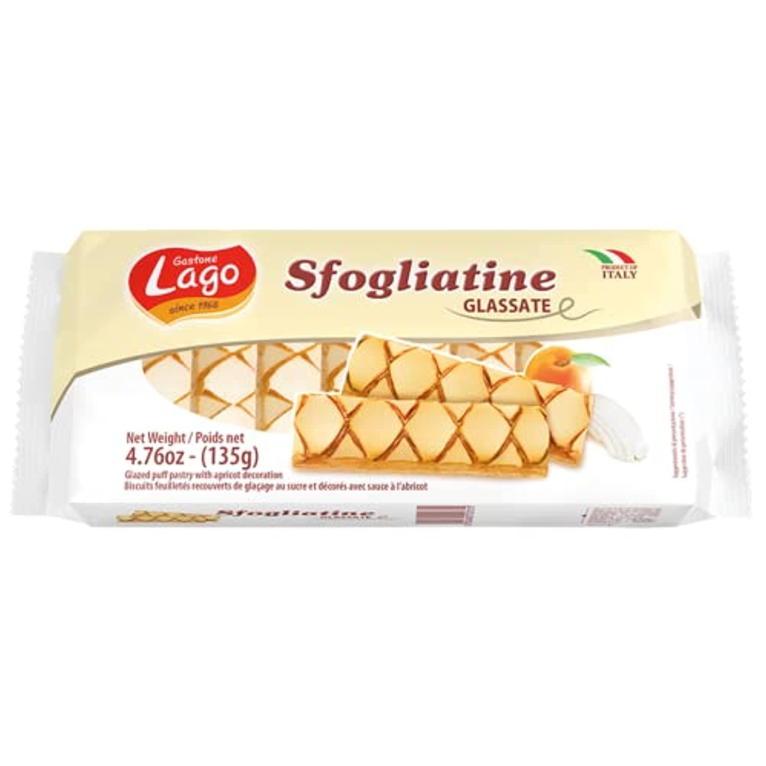 Lago Sfogliatine Glassate Glazed puff pastry, 135 Gm