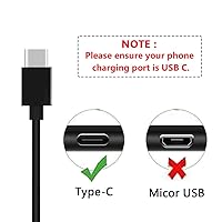 Vista 3 de Logitech 5FT USB-C Charging Cable Compatible with MX Keys Keyboard, MX Master 3 Mouse, G733 Headset