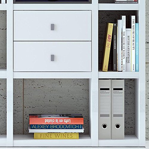 Wandregal Bücherregal Toleo238 von FiF | In Weiss Hochglanz mit LED | 119.6 x 221.2 x 33.2 cm - 4251016347924 Wandregal Bücherregal Toleo238 von FiF | In Weiss Hochglanz mit LED | 119.6 x 221.2 x 33.2 cm