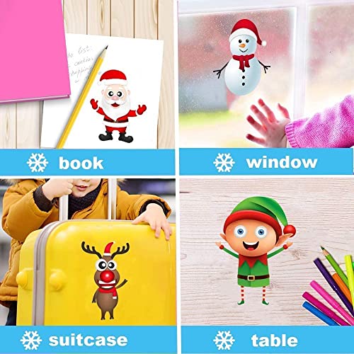 Happy Storm Christmas Stickers For Kids Christmas Party Games For Kids Make Your Own Christmas Stickers Diy Christmas Santa Snowman Reinder Face Sticker Xmas Party Favors For Classroom Children Activities #TOP5