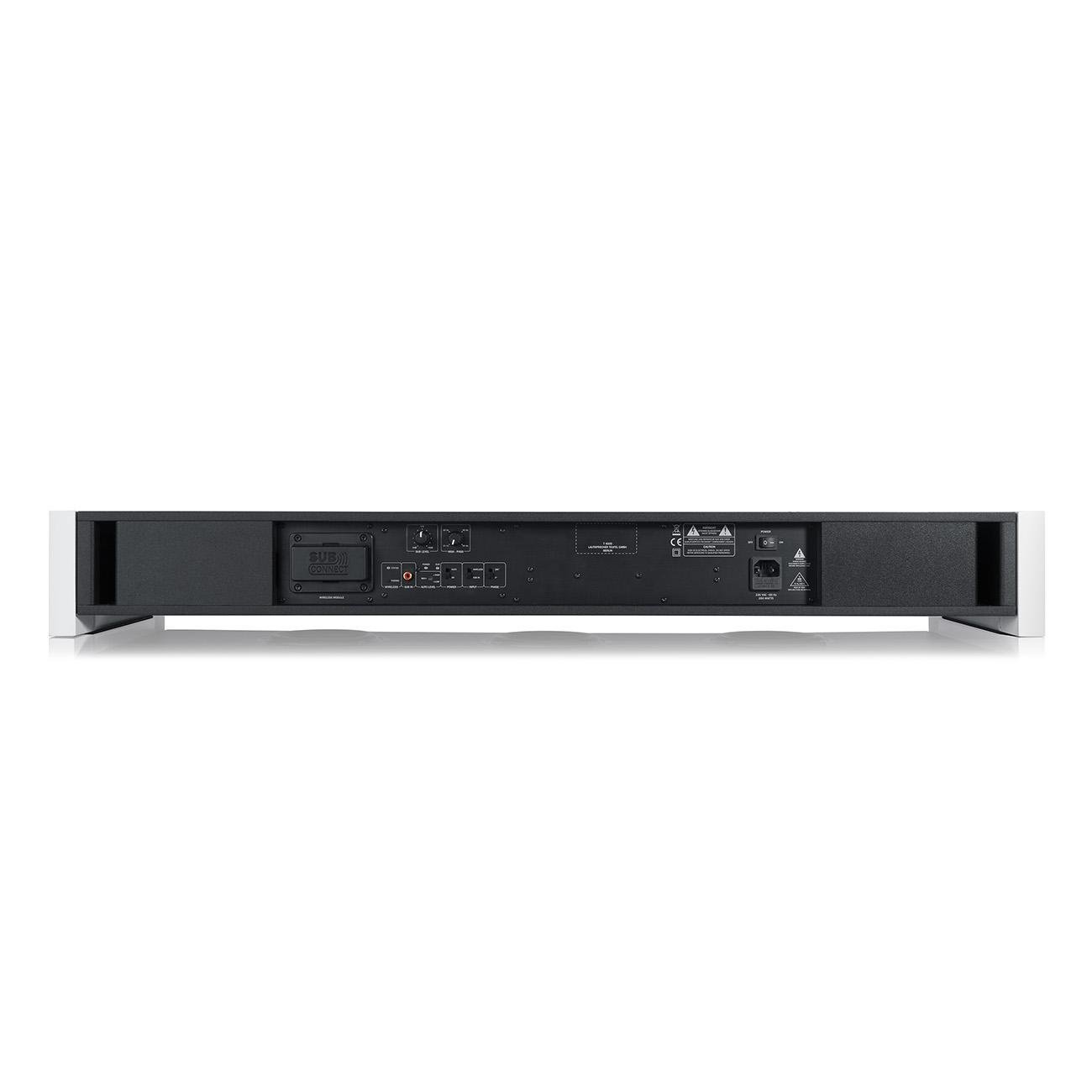 Teufel T 4000 Caisson de Basses Plat - Caisson de Basses Actif Compact, Principe downfire, Reproduction puissante des Basses, Bass Reflex - Noir
