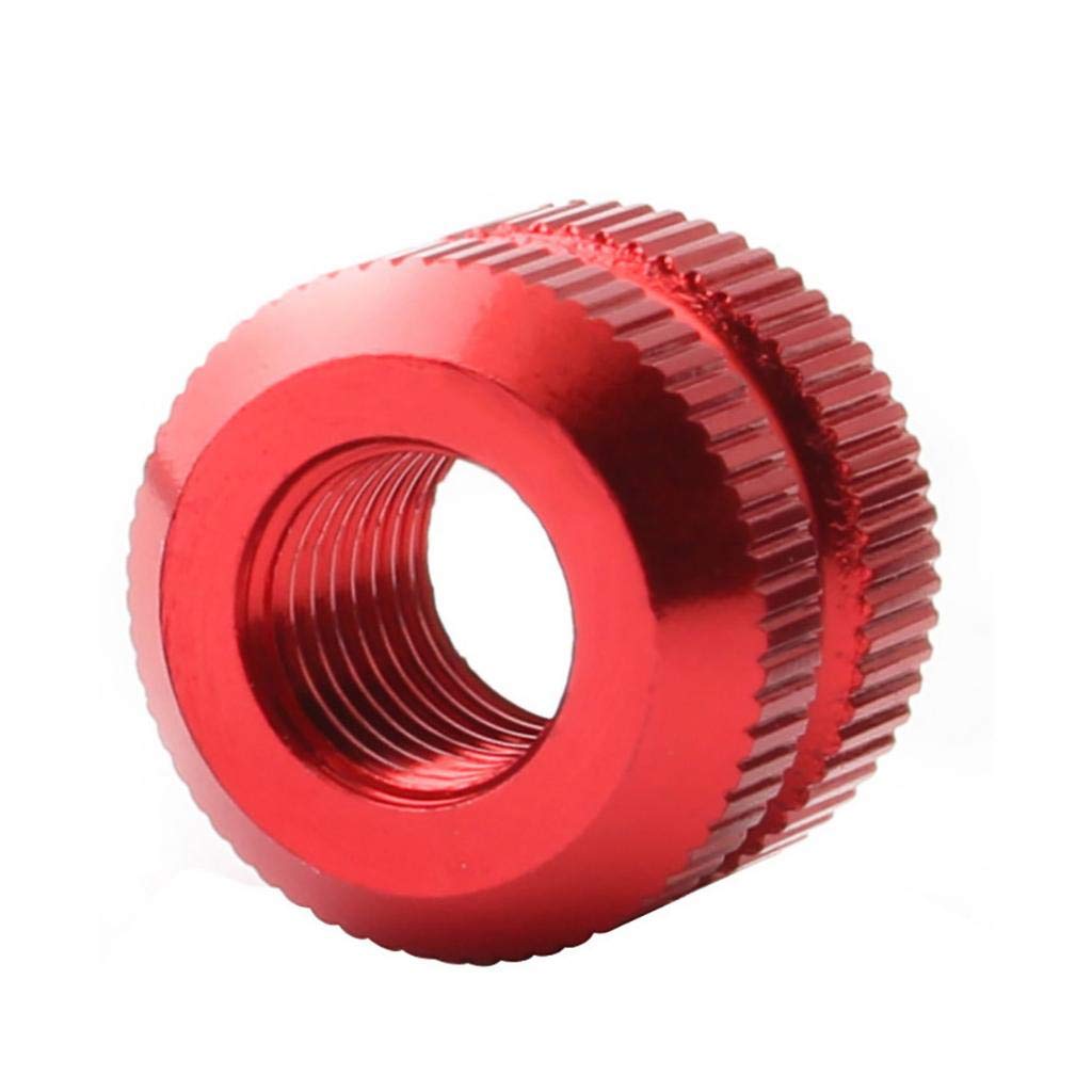 LEIPUPA Road Bike Vacuum Tire Valve Nuts, French Valve Cap - 2 Pack, 4 Colors Optional - Red