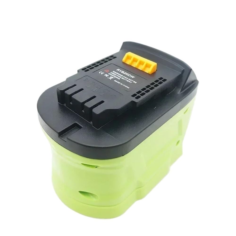Kompatybilny z akumulatorami litowo-jonowymi Ni-Cd/mAh Ryobi Konwertuje na kompatybilny z narzędziami Makita/Dewalt/Milwaukee RYB18MT RYB20DW RYB18MIL Adapter baterii(RYB20DW)
