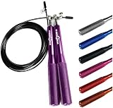 Sporttrend 24® Springseil mit Kugelgelenk und Längen verstellbar Speed Jump Rope, Stahlseil zum Boxen, Ausdauertraining
