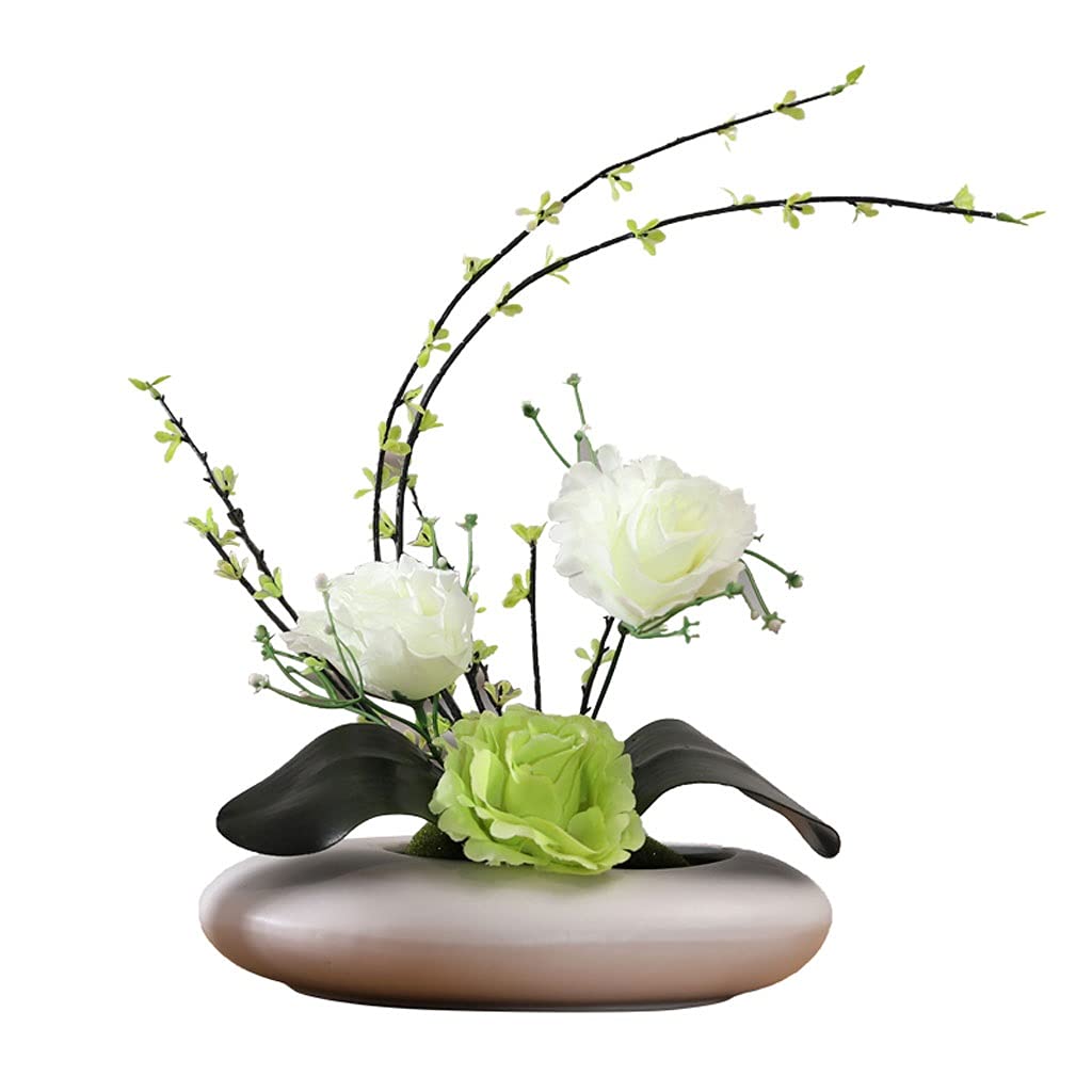 Fleurs artificielles roses en soie pour décoration de table salon