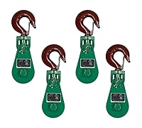 Vista 18 de Mytee Products Bloque de arrebate con gancho WLL 2 Toneladas Polea de 3"' + ' Cable de alambre de 3/8" Pulley para rescate con enrollamiento