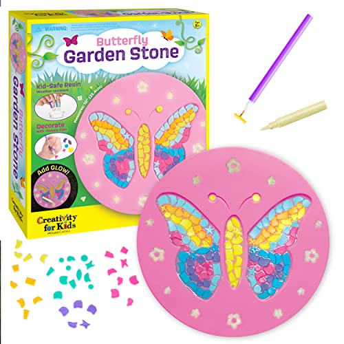 Creativity for Kids Butterfly Garden Stone - Mosaic Stepping Stones