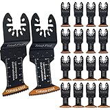 50Pcs Curved-Edge Oscillating Tool Blades Professional Universal Oscillating Saw Blades Wood Multito