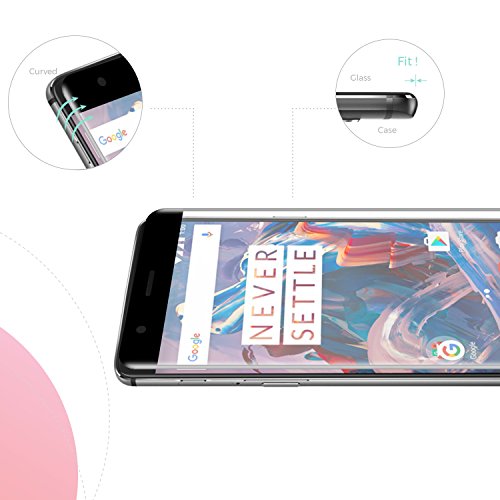 simplecase Tempered Glass Compatible with OnePlus 3, Full Screen Premium Screen Protector, 100% Coverage, Optimal Protection - Image 4