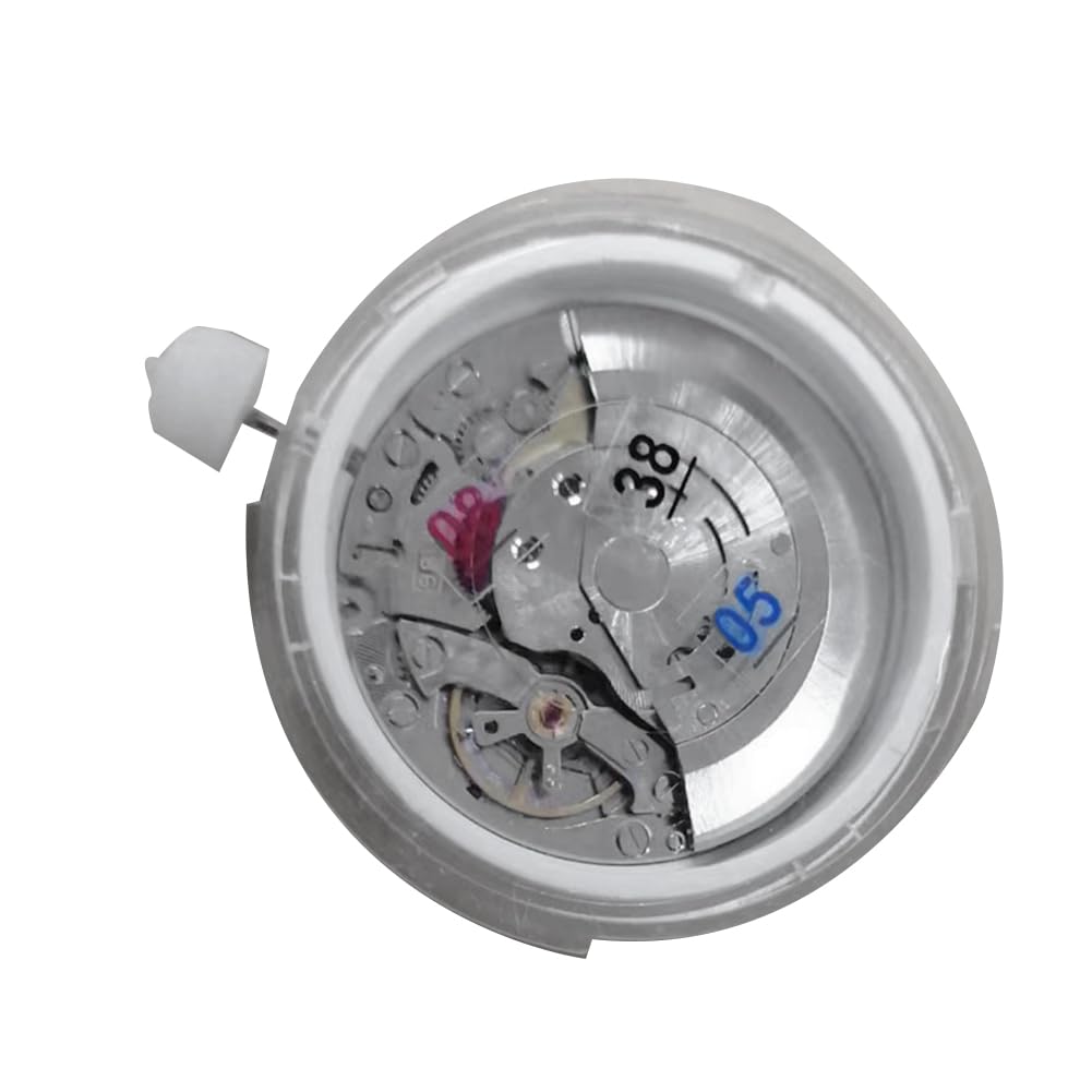 Mechanizm zegarka 3186 dla GMT, automatyczne zegarki mechaniczne dla mężczyzn, akcesoria do zegarków z automatyczną szyną balansową niebieską, Srebrny