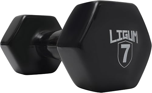 Tec-X - Vinyl Coated Hex Dumbbell – Waterproof Pro Grip Design - Single
