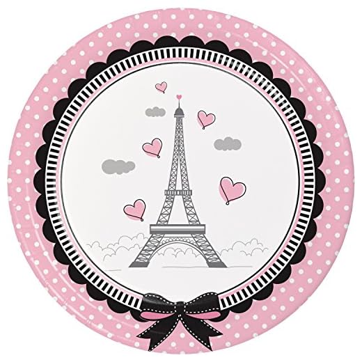 Party in Paris Dessert Plates, 24 ct