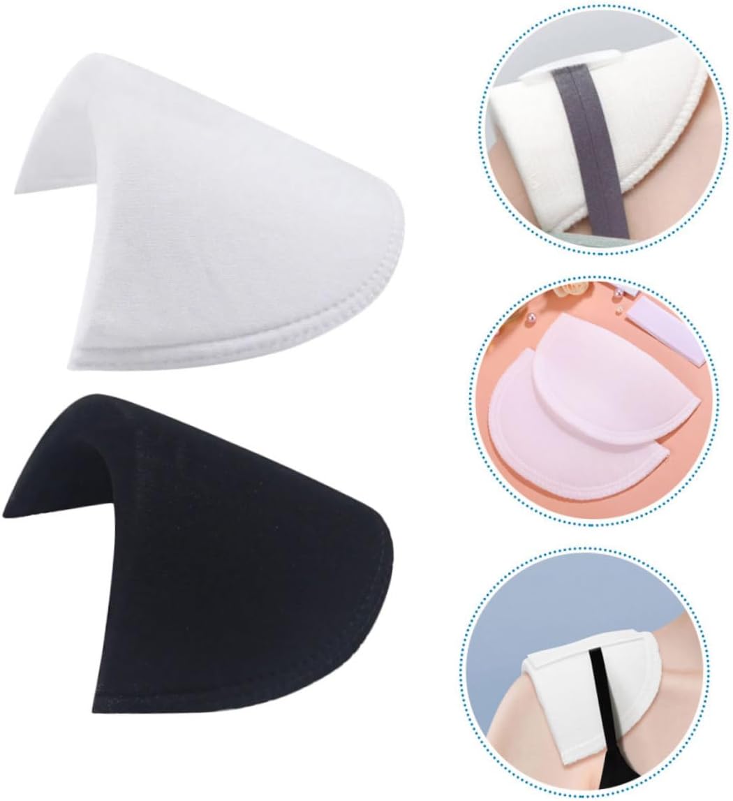 IWOWHERO 4 Pairs of Sponge Shoulder Pads for Women Non-Slip Enhancer for Dresses Reusable Push-Up Clothing Accessories