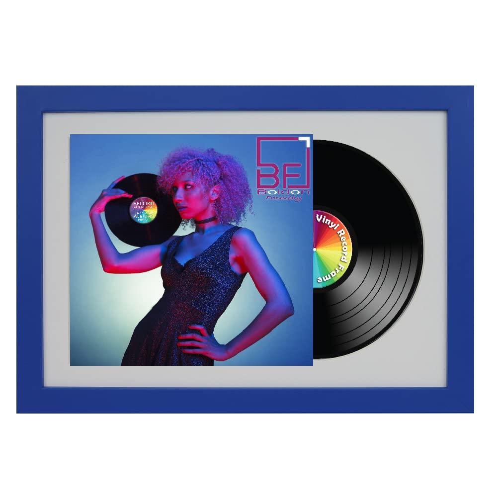 12" Vinyl LP Record and Album Cover Black Frame Memorabilia Wall Art Display