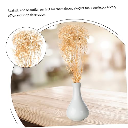 Arreglo de flores secas Realistico Babysbreath para decoración miniatura 4