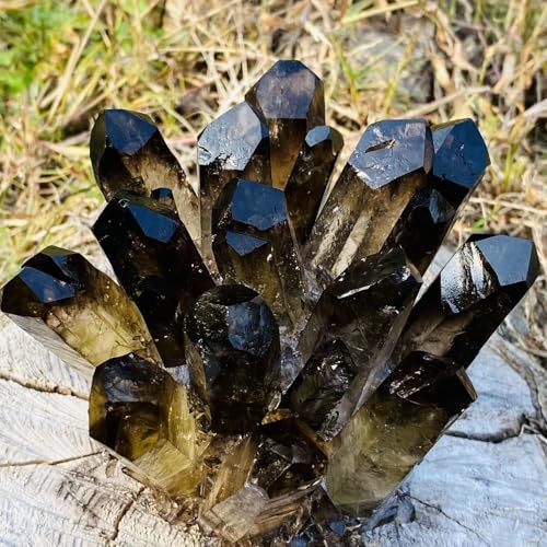 Stone Colorful Quartz Crystal Cluster Spiritual Home Office Aquarium Decoration Gift(1000-1100g) Gemstone Stone