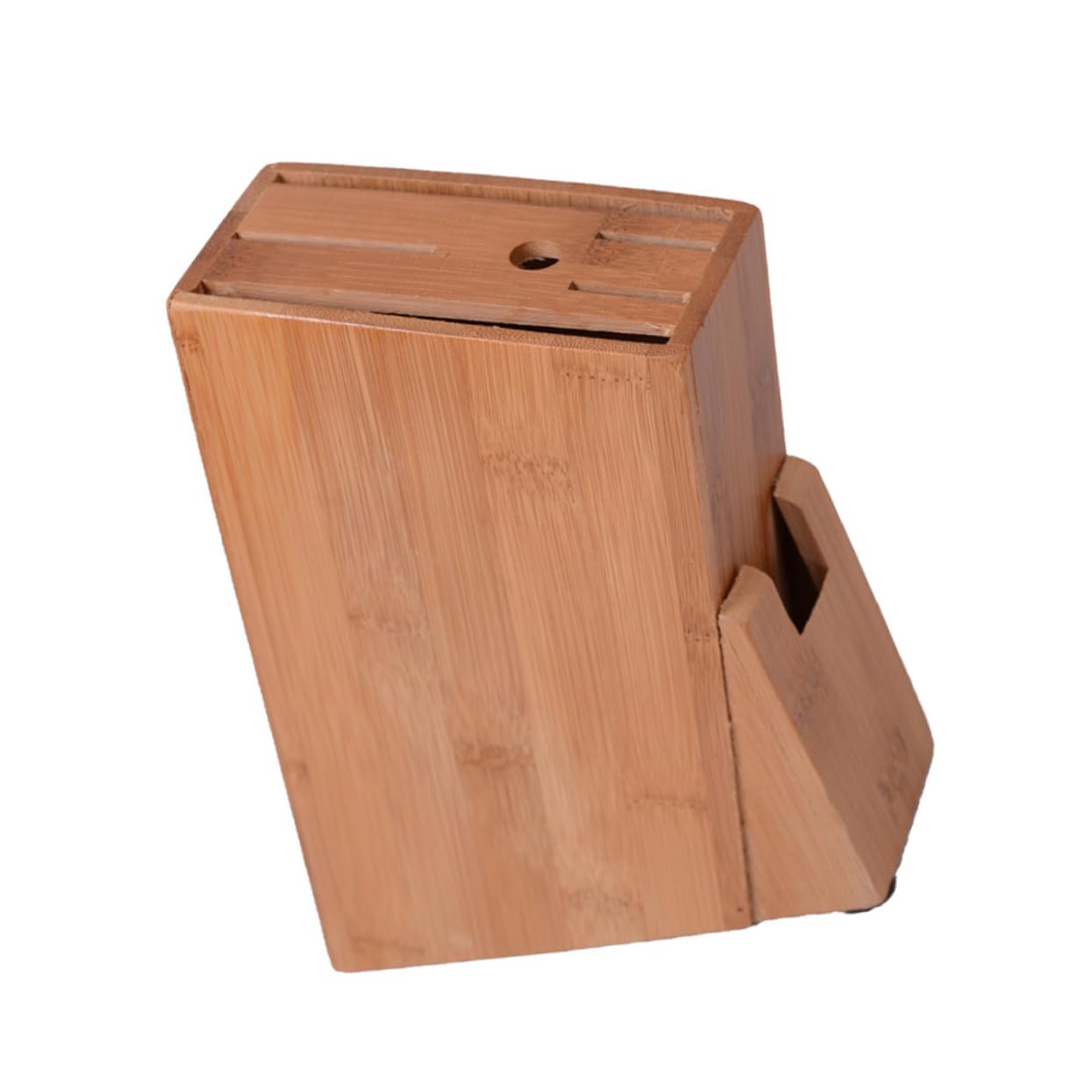 SOLUSTRE Creative Knife Holder with Angled Slot Edges for Kitchen Storage Sturdy Organizer Rack with Non Slip Base for Safe and Orderly Knife Management