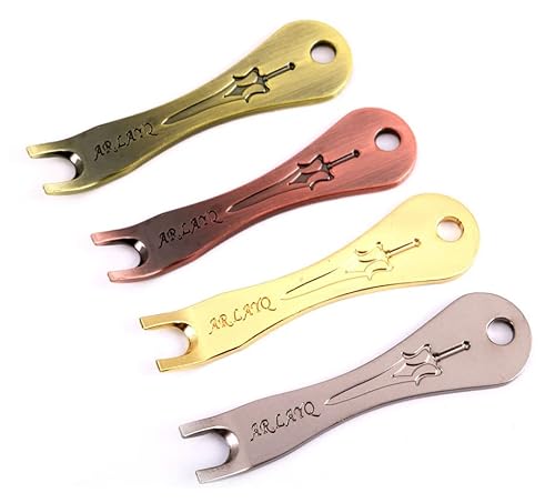 TUOREN Acoustic Guitar Bridge Pins Puller String Peg Extractor Removal Pulling Tool Stainless Steel Colorful 4PCS/Set