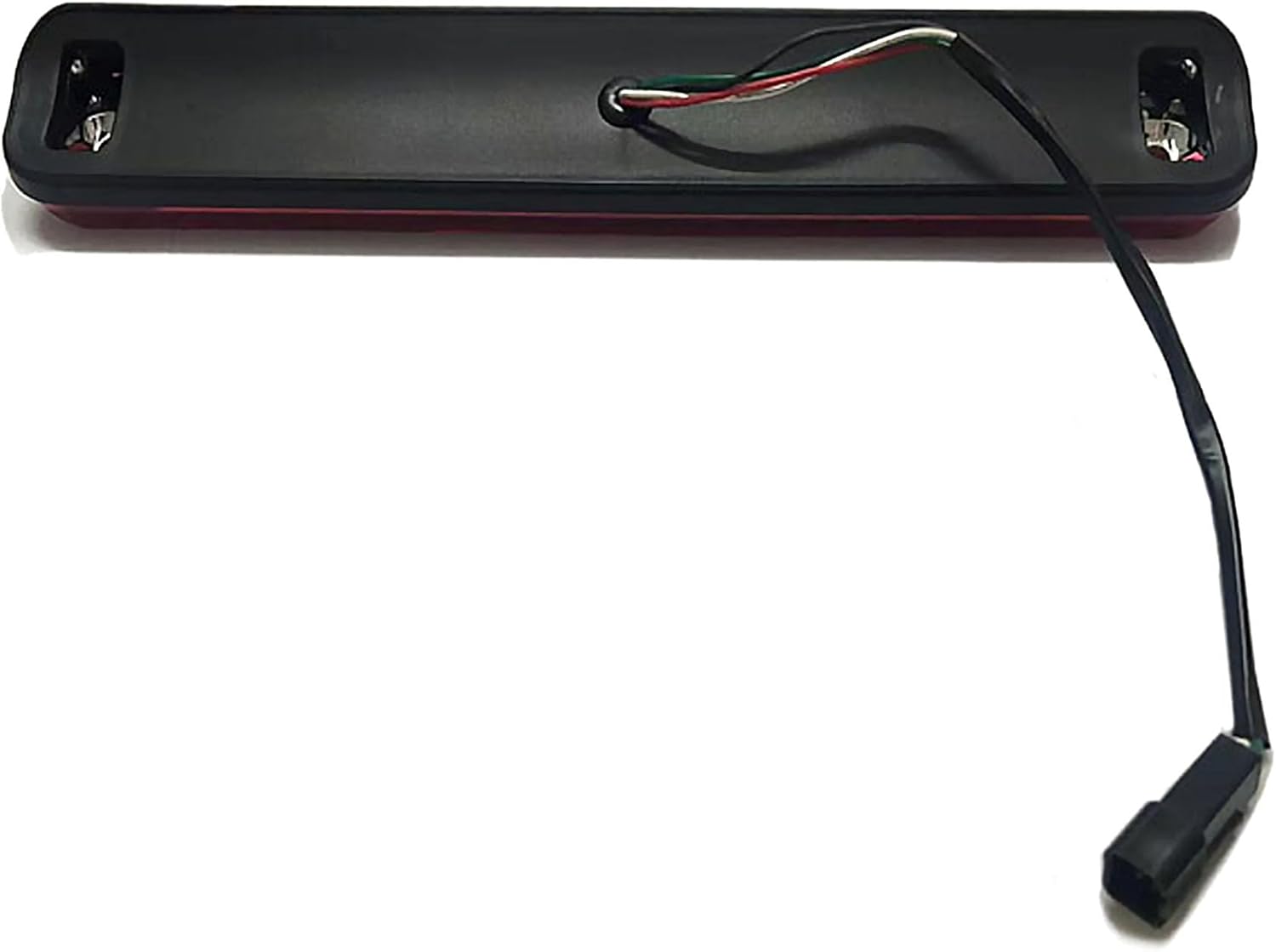 LED Third 3rd Brake Light for 1988-2000 Chevy GMC C/K 1500 2500 3500 Center High Mount Stop Light Rear Cargo Lamp Tail Light (Chrome Housing Red Lens)