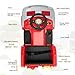 TOBBI Kids Ride on Fire Truck, Interactive Mode, Battery Powered Toddler Car with Shovel, Ladder, Fire Extinguisher, Flashing Lights, Red