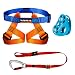 Fusion Climb Kids Backyard Zip Line Kit Harness Lanyard Trolley Bundle FK-K-HLT-01