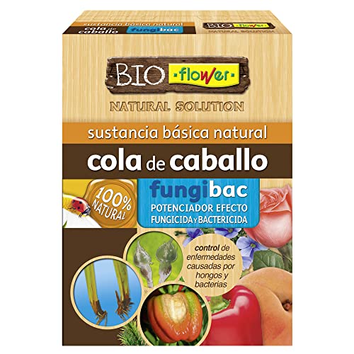 Flower - Fungibac Cola de Caballo | Fortalecedor Ecológico para Jardín | Protección Natural contra Hongos | Jardinería Responsable, 50 ml