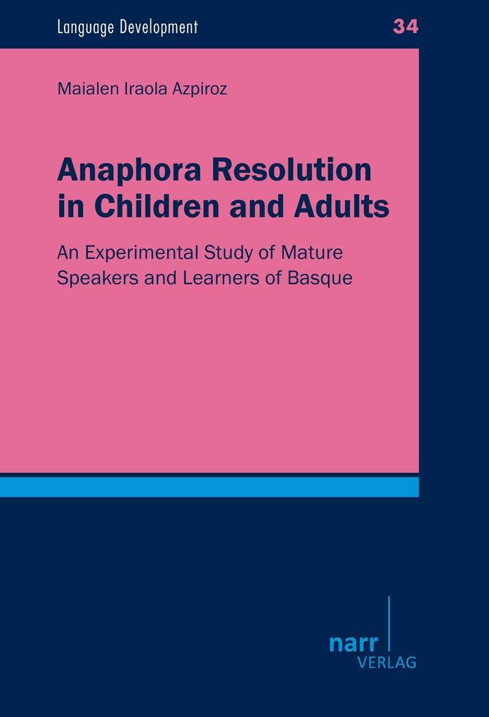 Buy Anaphora Resolution in Children and Adults — BookShops.in