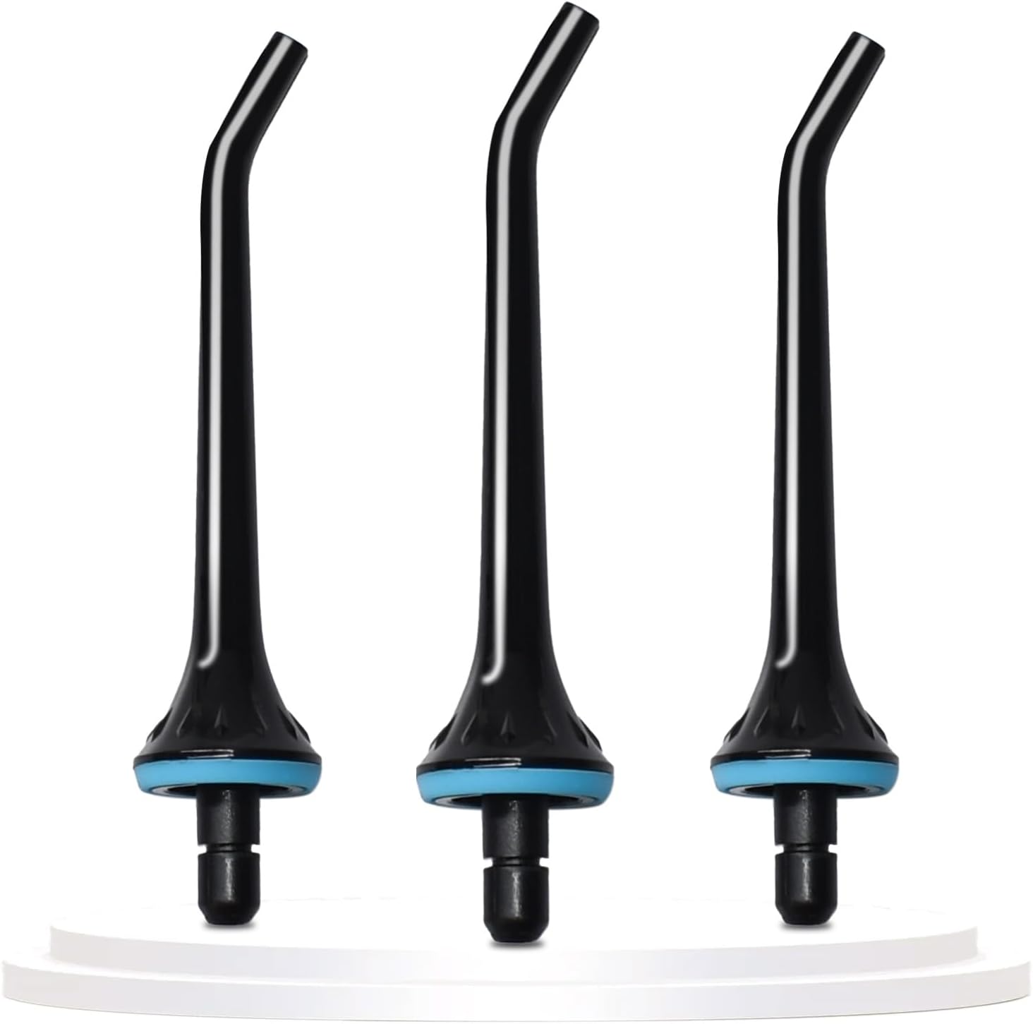 3 Pack Water Flosser Replacement Tips for Oralfree, Nicwell, Nicefeel, COSLUS, Oral Irrigator Jet Tip Nozzel fits for Mospro, Zerhunt Water Flosser, Black