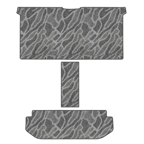 Aviles 新型 アルファード ヴェルファイア 40系 セカンド サード ラグマット フロアマット【16色から選択】(エグゼクティブラウンジ以外,05:ウェーブ × グレー)