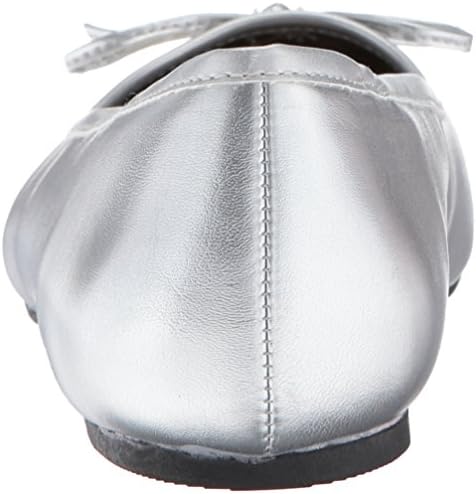 Pleaser Pink Label Women's Anna01/Spu Ballet Flat, Slv Str Faux Leather, 16 M US | Image 2