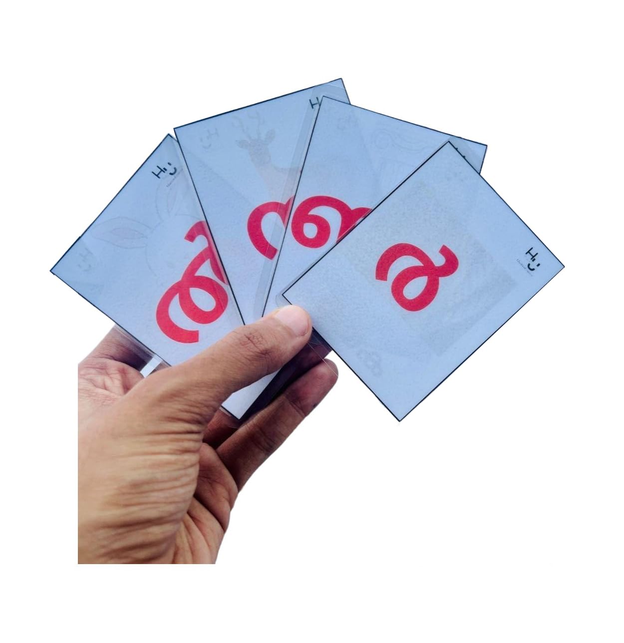 HYZI and UMMI Educational Resources Malayalam Flash Cards for Kids | Children Early Learning Flash Card of Malayalam Alphabets (52 Cards)