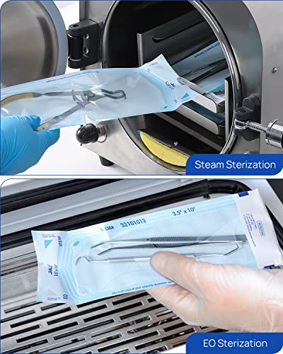 Jmu Self Sealing Sterilization Pouches 3.5" X 10" Autoclave Bags Sterilizer Bags, 200/Box #TOP1