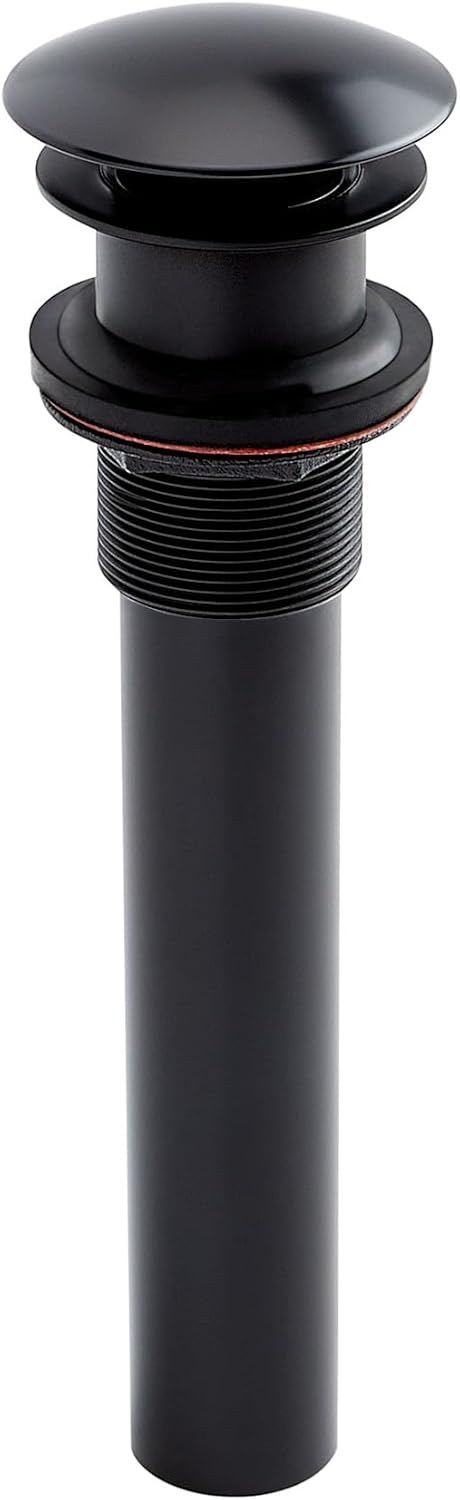 Signature Hardware 908927 1-1/2" Mushroom Style Pop-Up Bathroom Drain - Matte Black