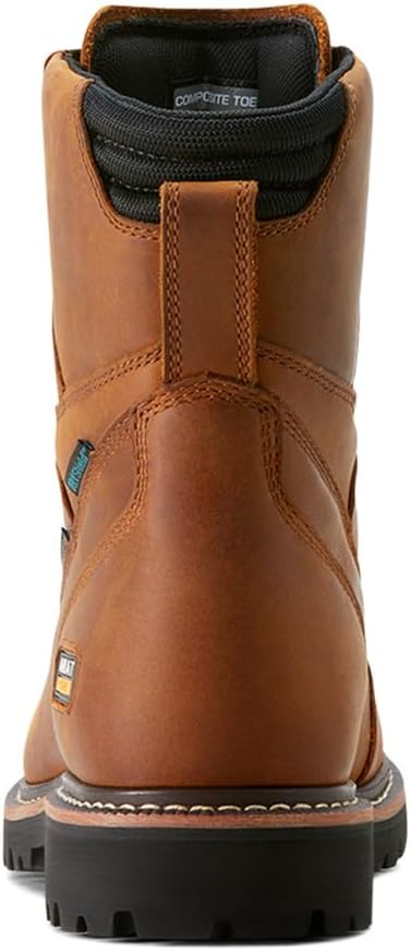 ARIAT Work Men's Longview Shock Shield 8" Waterproof Composite Toe Work Boots