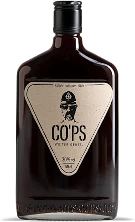 CO’PS - Der Kaffee- Kolanuss- Likör. HÖHLE DER LÖWEN-Enthält natürliches Koffein aus 100% natürlichen Zutaten. 1x0,5 l