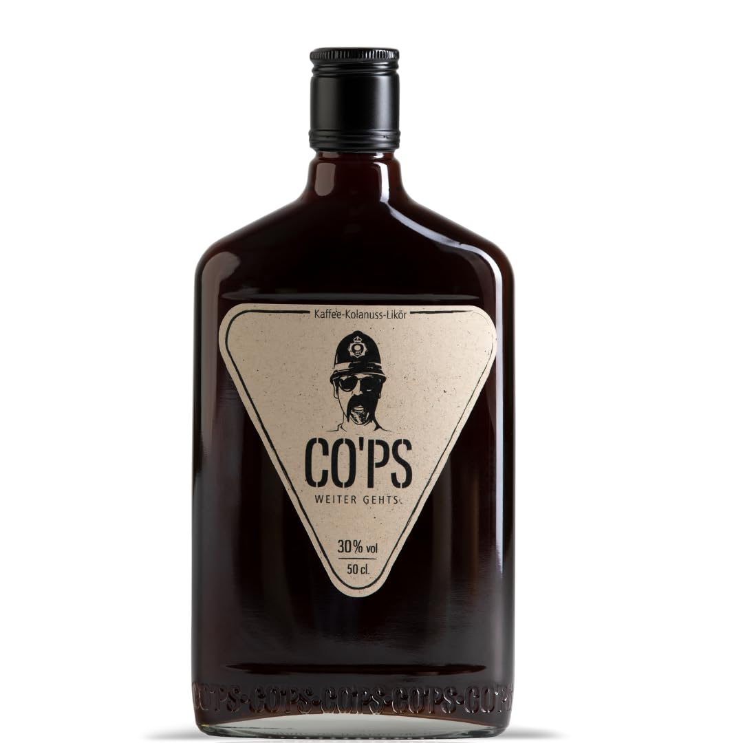 CO’PS - Der Kaffee- Kolanuss- Likör | HÖHLE DER LÖWEN | Enthält natürliches Koffein | aus 100% natürlichen Zutaten | 1x0,5 l