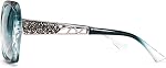 FEISEDY Women Trendy Polarized Sunglasses Oversized Sparkling Crystal Frame B2289