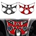 Generic Real Premium Carbon Fiber Car Air Conditioning Control Panel Decal Warning Light Sticker Cover Trim Compatible with Chevrolet Sonic 2012-2016 3D Effect Auto Interior Accessories Decor Red